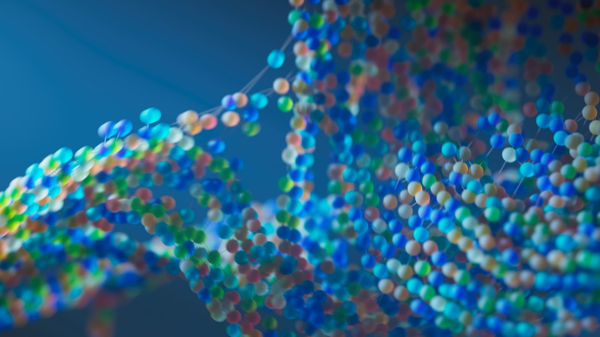 Een abstract netwerk van verbonden lichtpunten die een complex digitaal ecosysteem vormen.